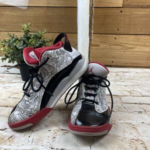 Size 1.5 Y Nike Air Jordan DUB Zero Shoes Sneakers Jordan Youth White Black Red